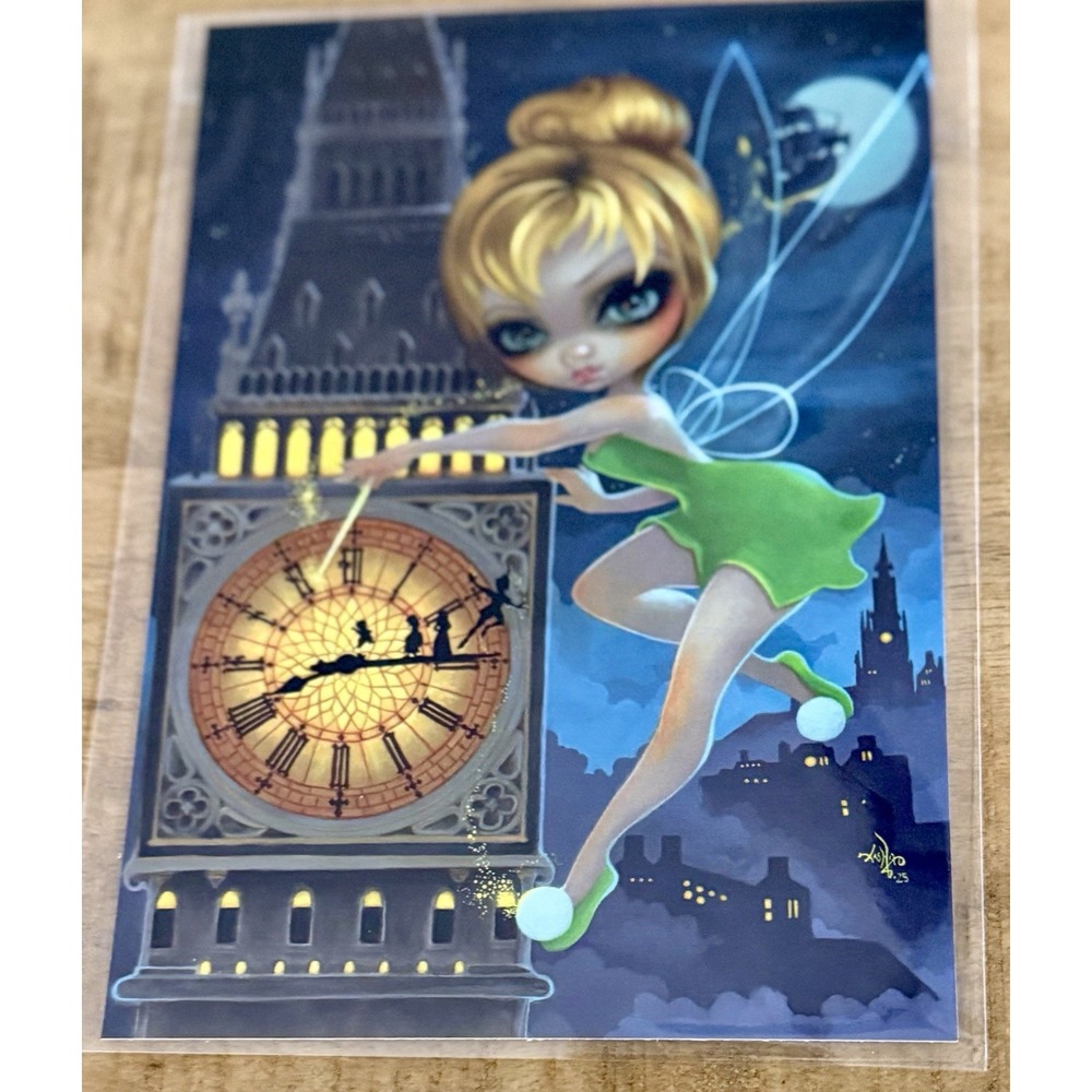 2026 Disney Parks Jasmine Becket-Griffith Tinker Bell Postcard Print 5x7" NEW
